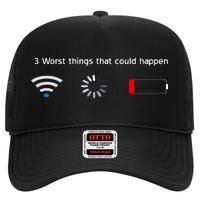 No WiFi No Battery Loading Geek High Crown Mesh Back Trucker Hat