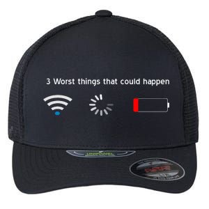 No WiFi No Battery Loading Geek Flexfit Unipanel Trucker Cap