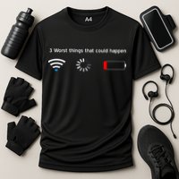 No WiFi No Battery Loading Geek Cooling Performance Crew T-Shirt