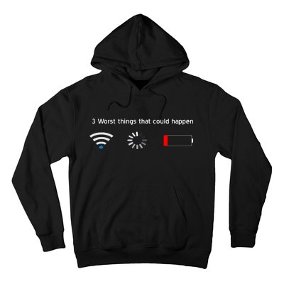 No WiFi No Battery Loading Geek Hoodie