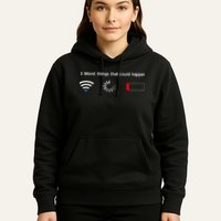 No WiFi No Battery Loading Geek Hoodie