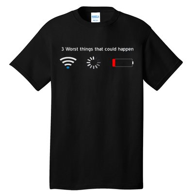 No WiFi No Battery Loading Geek Tall T-Shirt