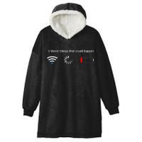 No WiFi No Battery Loading Geek Hooded Wearable Blanket