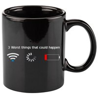 No WiFi No Battery Loading Geek 11oz C Handle Ceramic Mug