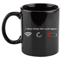No WiFi No Battery Loading Geek 11oz C Handle Ceramic Mug