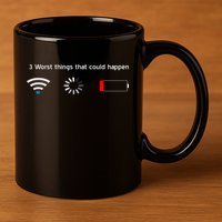 No WiFi No Battery Loading Geek 11oz C Handle Ceramic Mug