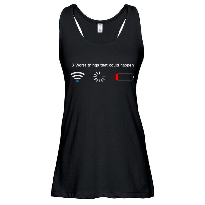 No WiFi No Battery Loading Geek Ladies Essential Flowy Tank