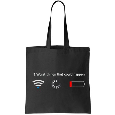 No WiFi No Battery Loading Geek Tote Bag