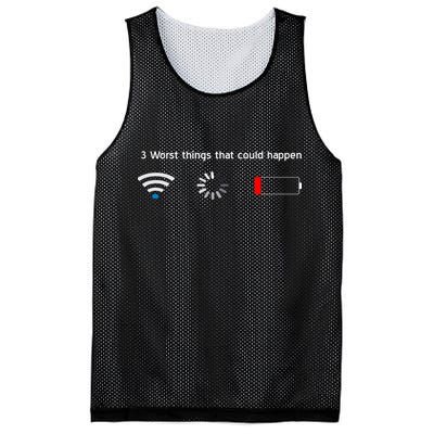 No WiFi No Battery Loading Geek Mesh Reversible Basketball Jersey Tank