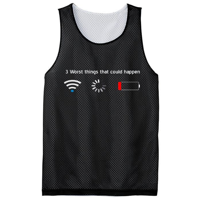No WiFi No Battery Loading Geek Mesh Reversible Basketball Jersey Tank