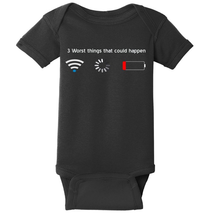 No WiFi No Battery Loading Geek Baby Bodysuit