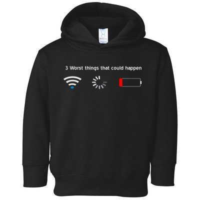 No WiFi No Battery Loading Geek Toddler Hoodie