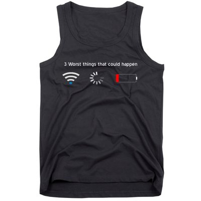 No WiFi No Battery Loading Geek Tank Top