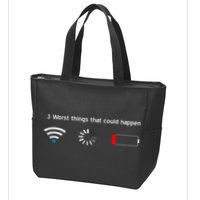 No WiFi No Battery Loading Geek Zip Tote Bag