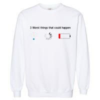 No WiFi No Battery Loading Geek Garment-Dyed Sweatshirt