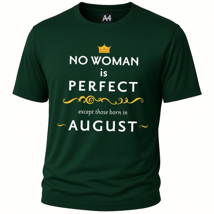 No Woman Is Perfect Except Those Born In August Performance Shirt