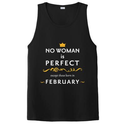 No Woman Is Perfect Except Those Born In Febuary PosiCharge Competitor Tank