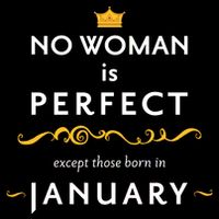 No Woman Is Perfect Except Those Born In January Backpack