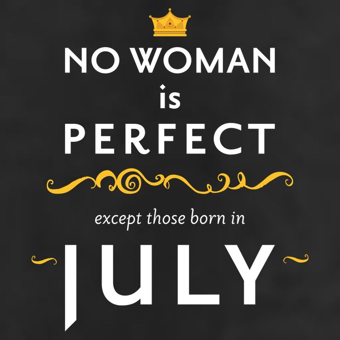 No Woman Is Perfect Except Those Born In July Adult Drive Performance Visor