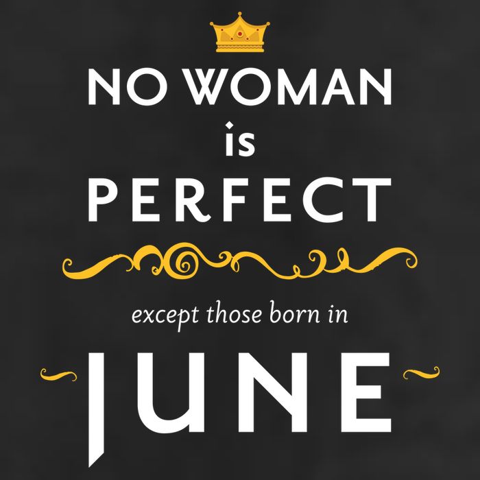 No Woman Is Perfect Except Those Born In June Adult Drive Performance Visor