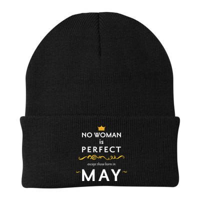 No Woman Is Perfect Except Those Born In May Beanie