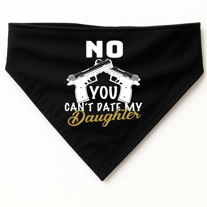 No You Can't Date My Daughter Funny Dad USA-Made Doggie Bandana