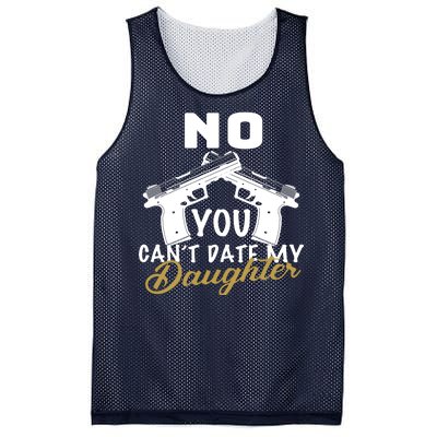 No You Can't Date My Daughter Funny Dad Mesh Reversible Basketball Jersey Tank