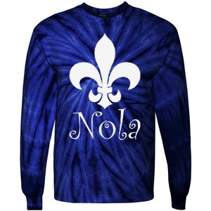 New Orleans 2025 Nola Never Forget New Orleans Strong Tie-Dye Long Sleeve Shirt