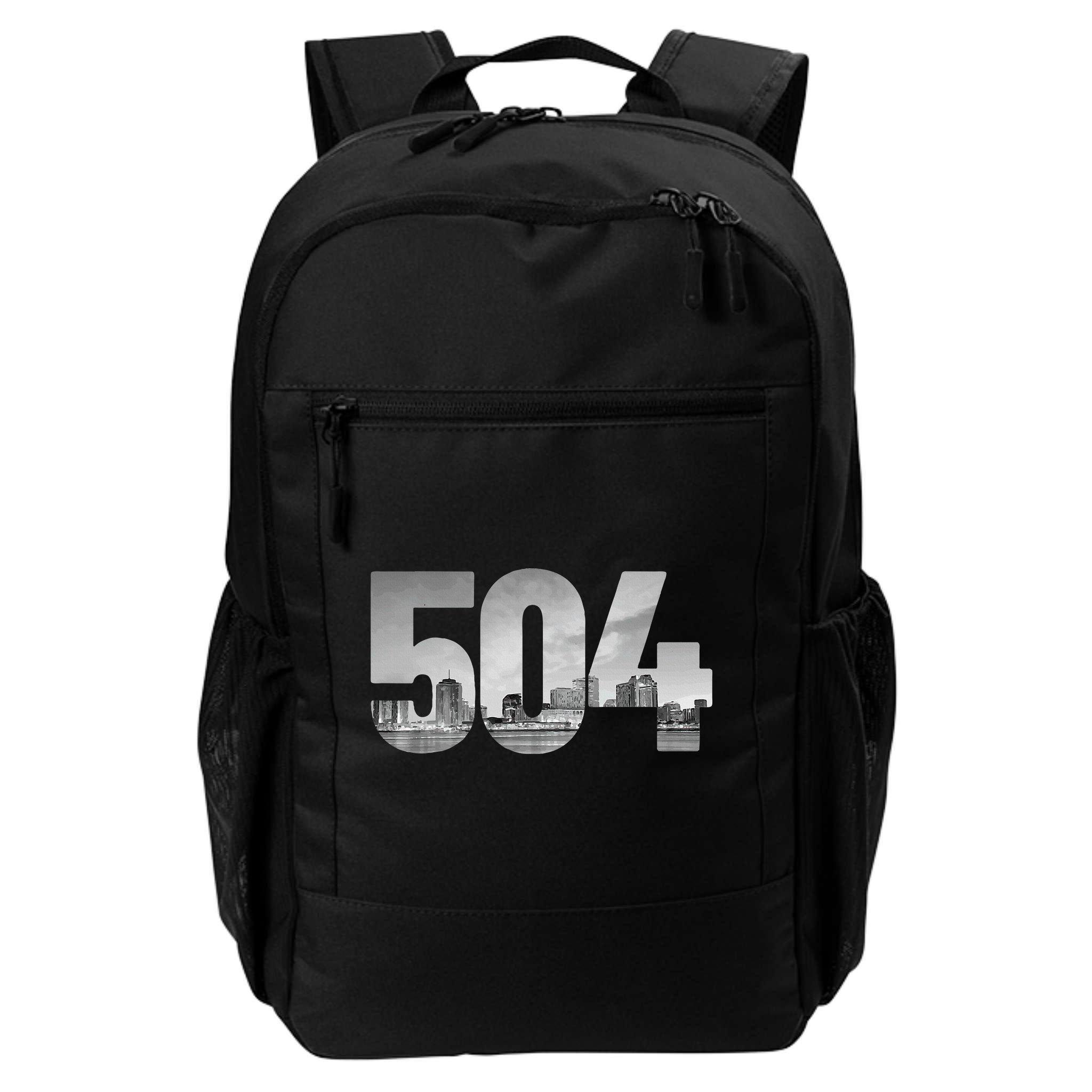 New Orleans 504 Area Code Skyline Louisiana Vintage Backpack