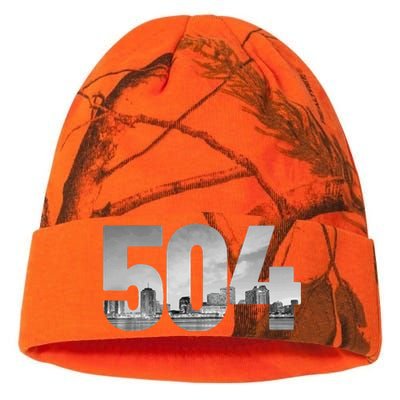 New Orleans 504 Area Code Skyline Louisiana Vintage Kati Licensed 12" Camo Beanie