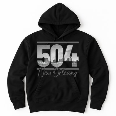 New Orleans 504 Area Code Skyline Louisiana Hoodie