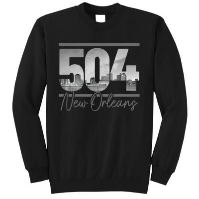 New Orleans 504 Area Code Skyline Louisiana Sweatshirt