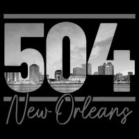 New Orleans 504 Area Code Skyline Louisiana Drawstring Bag