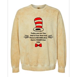 No One Alive That Is Youer Than You Colorblast Crewneck Sweatshirt