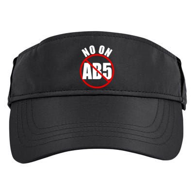 No On AB5 California Truckers Protest Adult Drive Performance Visor