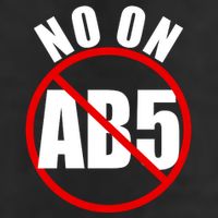 No On AB5 California Truckers Protest 11oz C Handle Ceramic Mug