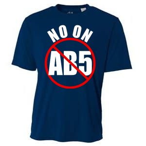 No On AB5 California Truckers Protest Cooling Performance Crew T-Shirt