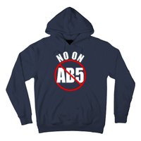 No On AB5 California Truckers Protest Hoodie