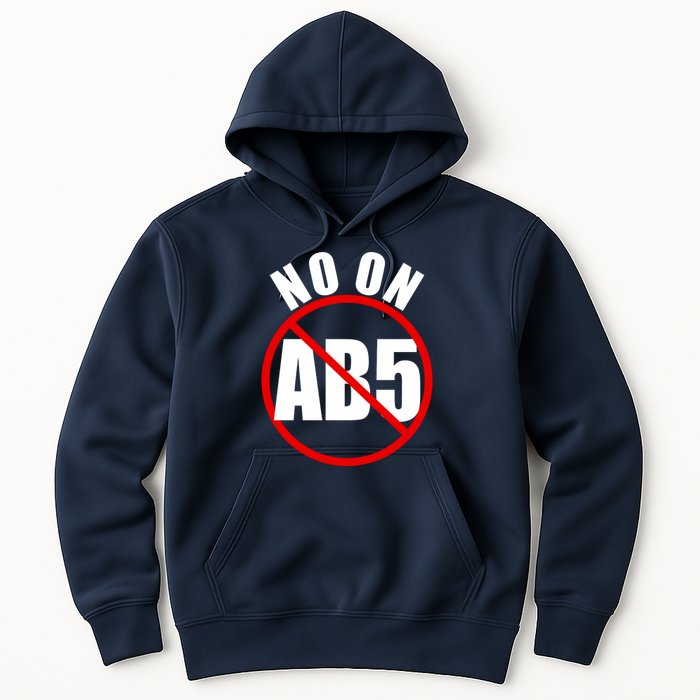 No On AB5 California Truckers Protest Hoodie