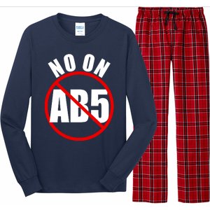 No On AB5 California Truckers Protest Long Sleeve Pajama Set