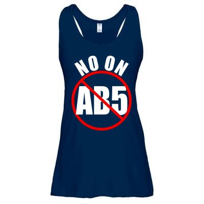 No On AB5 California Truckers Protest Ladies Essential Flowy Tank