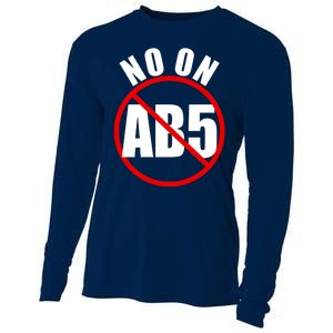 No On AB5 California Truckers Protest Cooling Performance Long Sleeve Crew