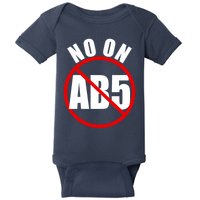 No On AB5 California Truckers Protest Baby Bodysuit