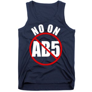 No On AB5 California Truckers Protest Tank Top