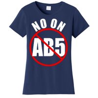 No On AB5 California Truckers Protest Women's T-Shirt