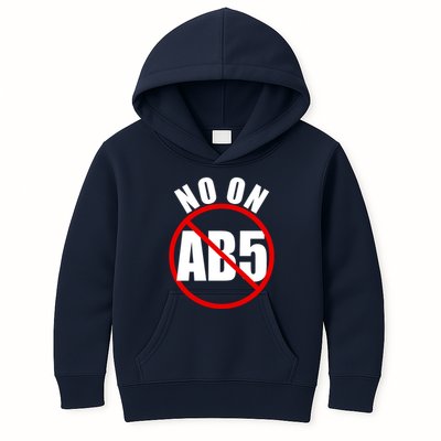 No On AB5 California Truckers Protest Kids Hoodie