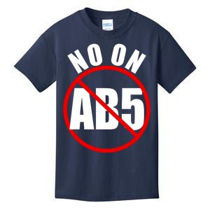 No On AB5 California Truckers Protest Kids T-Shirt