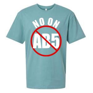 No On AB5 California Truckers Protest Sueded Cloud Jersey T-Shirt