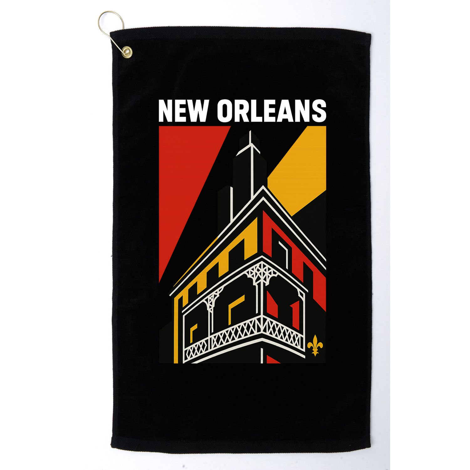 New Orleans Art Deco Golf Towel
