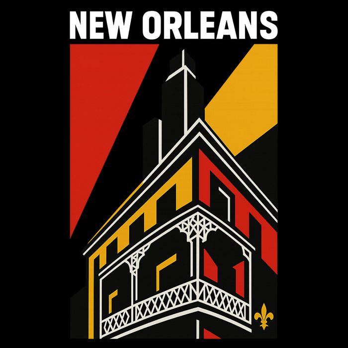 New Orleans Art Deco Kids Hoodie